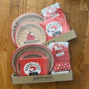 Rare C.R. Gibson Snoopy Party Pack - 2 sets bundle lot